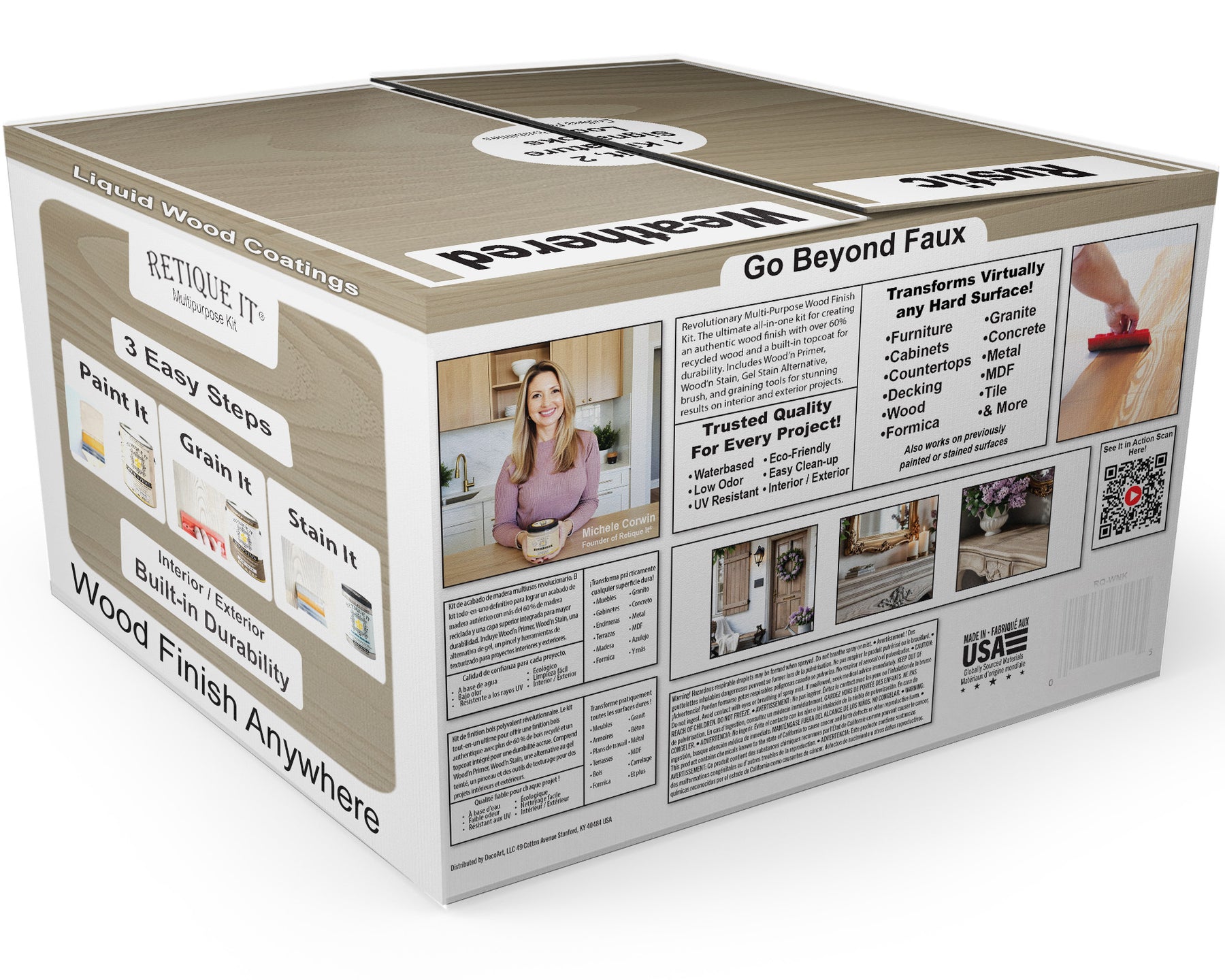 Multi-purpose Wood'n Kit (4x Lg) - Drift Wood - Interior Top Coat