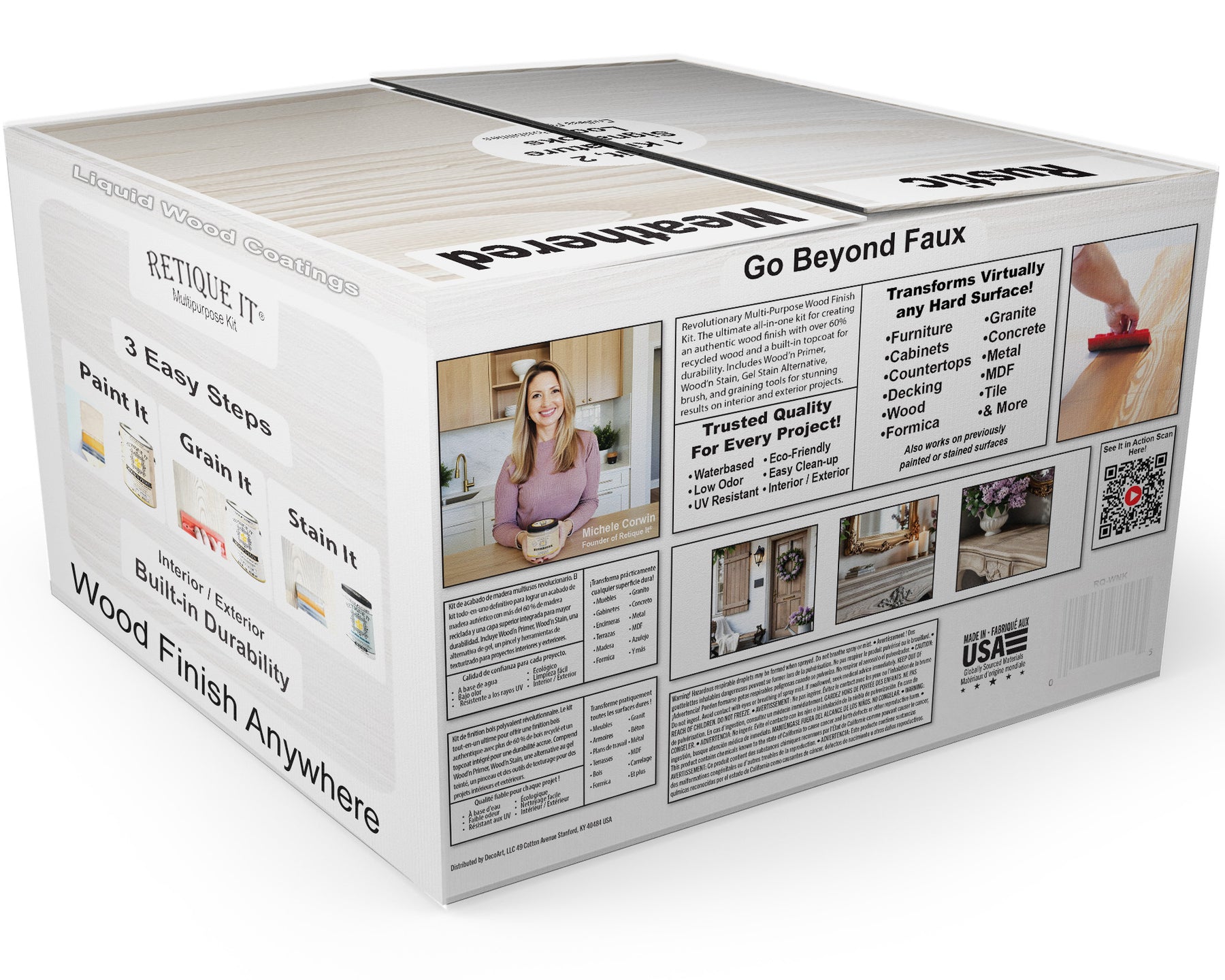 Multi-purpose Wood'n Kit (4x Lg) - White Wash