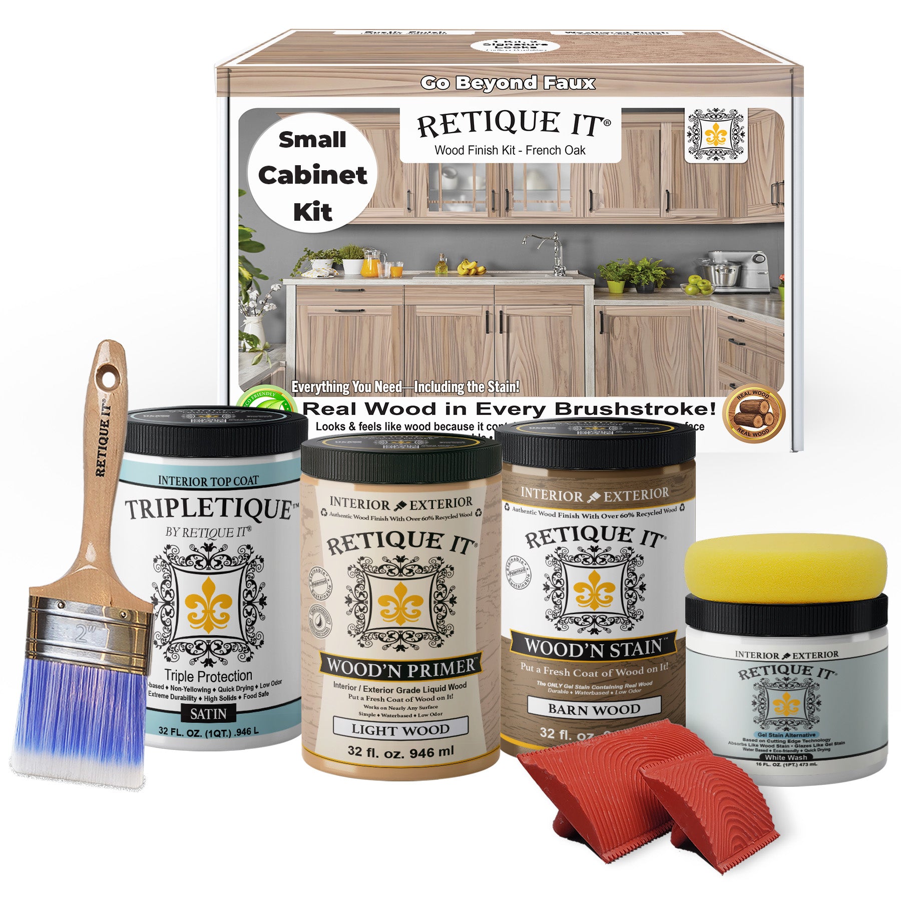 Wood'n Cabinet Kit (12 Door / Grained) - French Oak