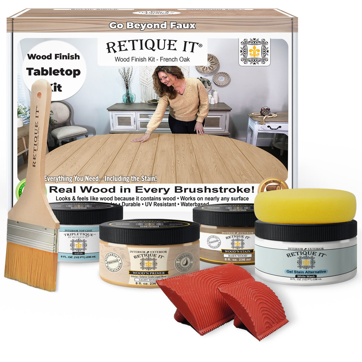 Tabletop Wood'n Finish Kit - French Oak