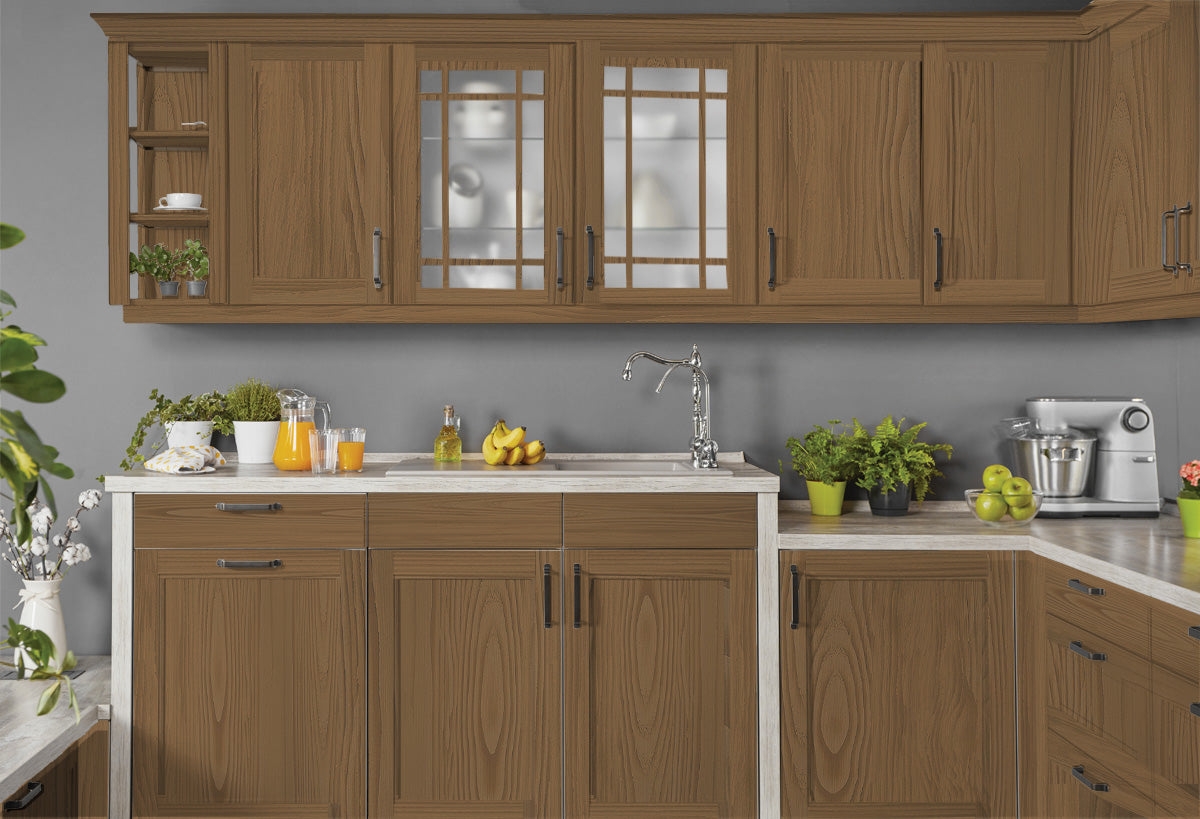 Wood'n Cabinet Kit (12 Door / Grained) - Barn Wood