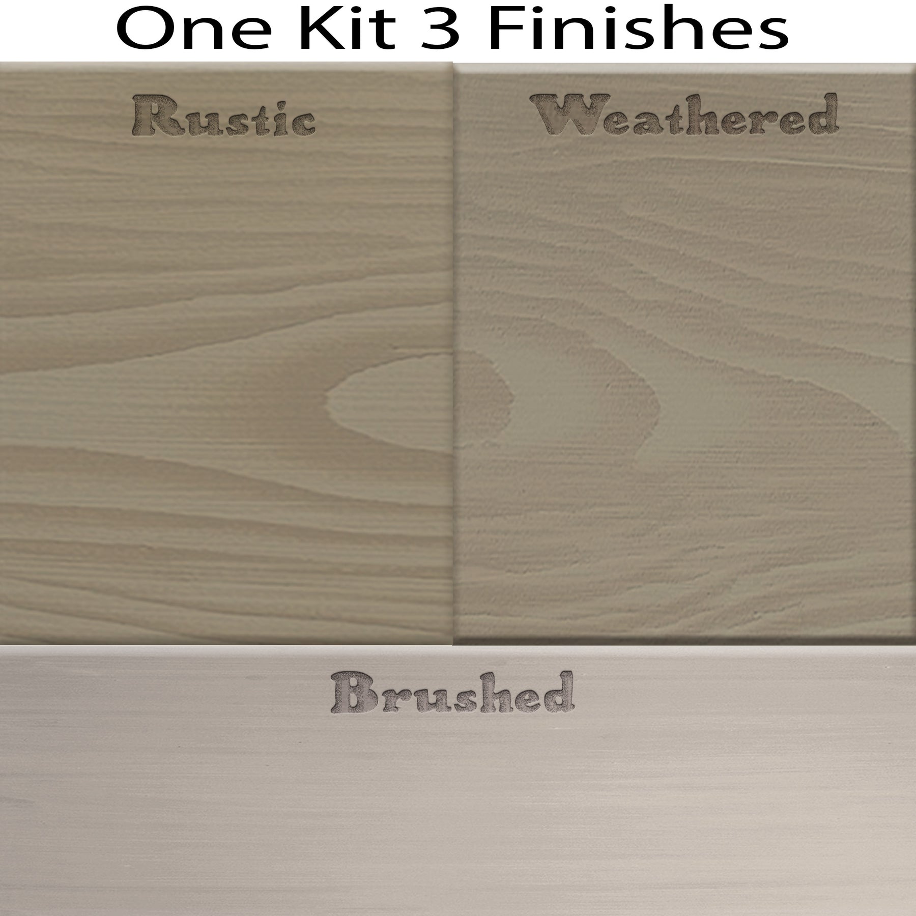 Wood'n Cabinet Kit (12 Door / Grained) - Drift Wood