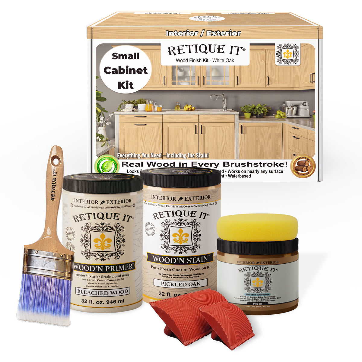 Wood'n Cabinet Kit (12 Door / Grained) - White Oak