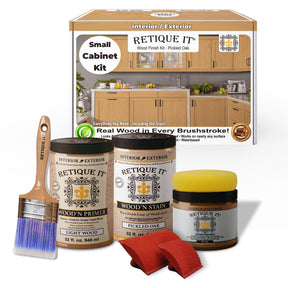 Wood'n Cabinet Kit (12 Door / Grained) - Pickled Oak