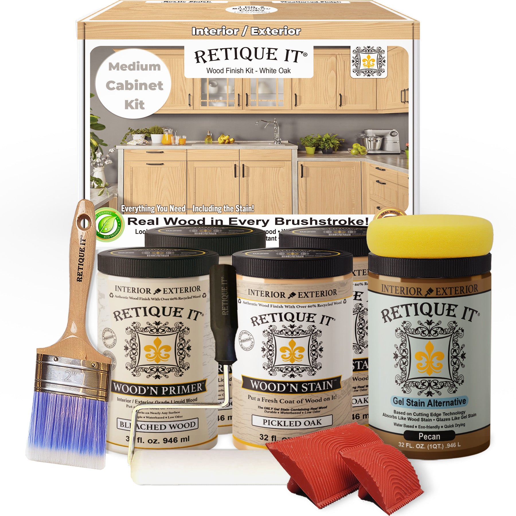 Wood'n Cabinet Kit (24 Door / Grained) - White Oak