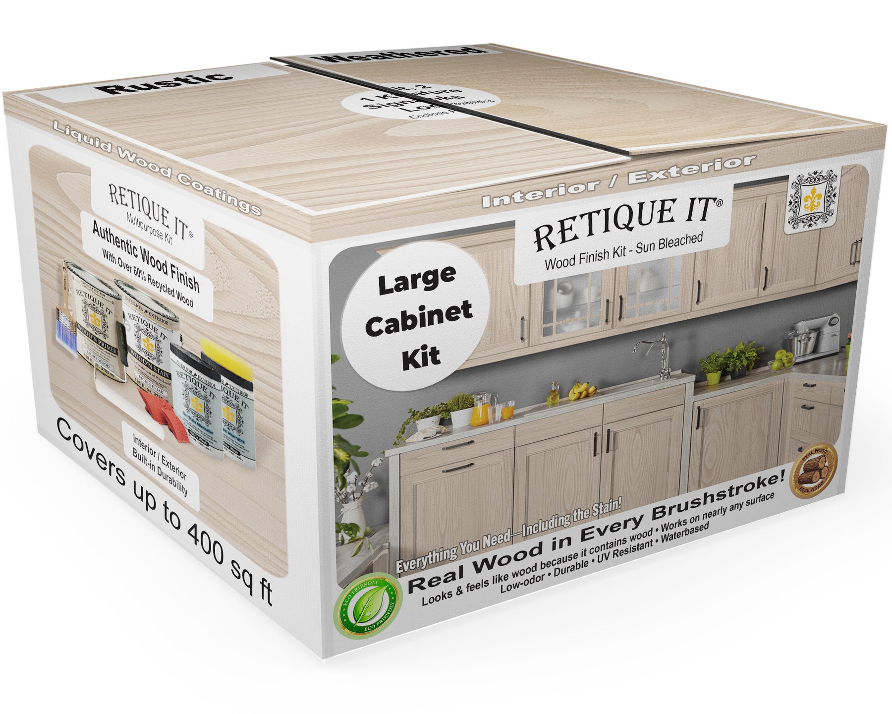 Wood'n Cabinet Kit (48 Door / Grained) - Sun Bleached