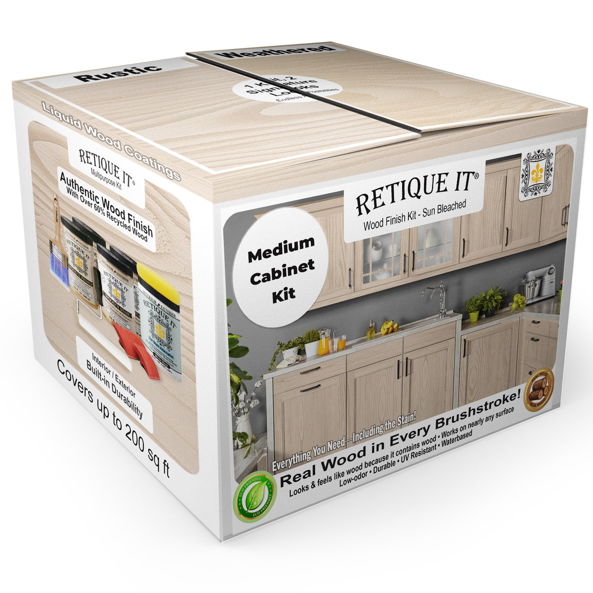 Wood'n Cabinet Kit (24 Door / Grained) - Sun Bleached