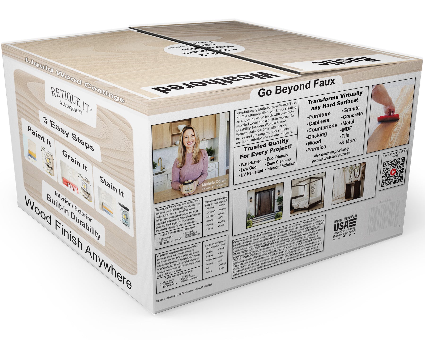 Multi-purpose Wood'n Kit (4x Lg) - Sun Bleached - Exterior Top Coat