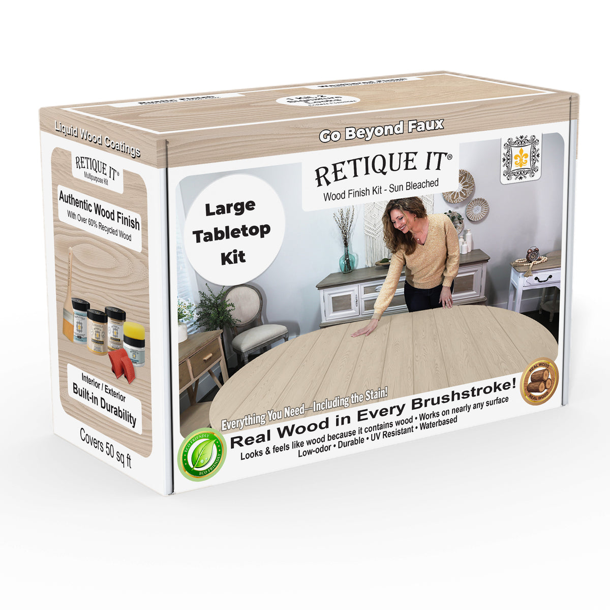 Tabletop Wood'n Finish Kit (Double Size) - Sun Bleached