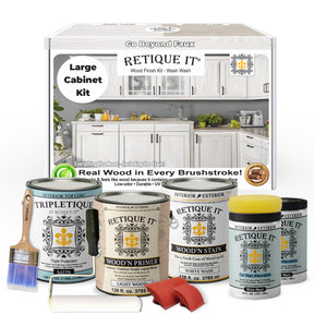 Wood'n Cabinet Kit (48 Door / Grained) - White Wash