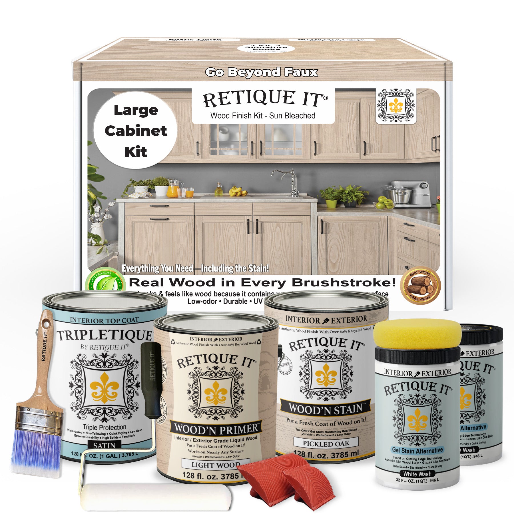 Wood'n Cabinet Kit (48 Door / Grained) - Sun Bleached