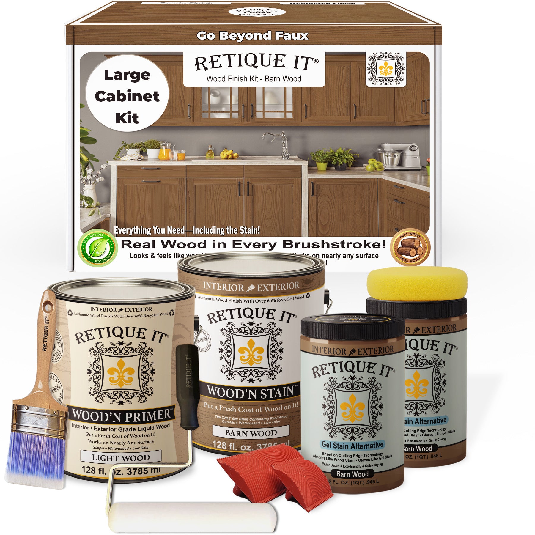 Wood'n Cabinet Kit (48 Door / Grained) - Barn Wood