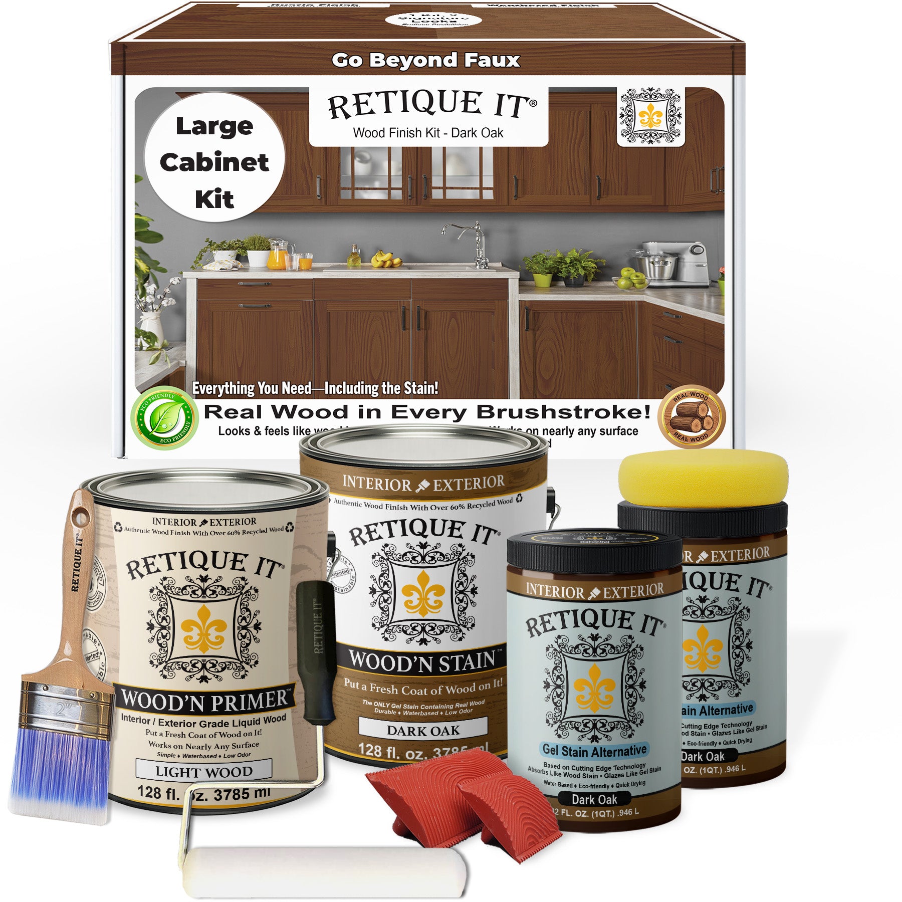 Wood'n Cabinet Kit (48 Door / Grained) - Dark Oak