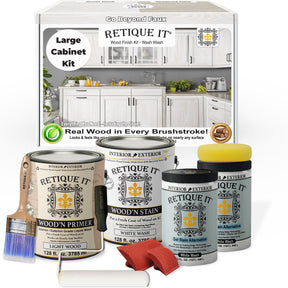 Wood'n Cabinet Kit (48 Door / Grained) - White Wash