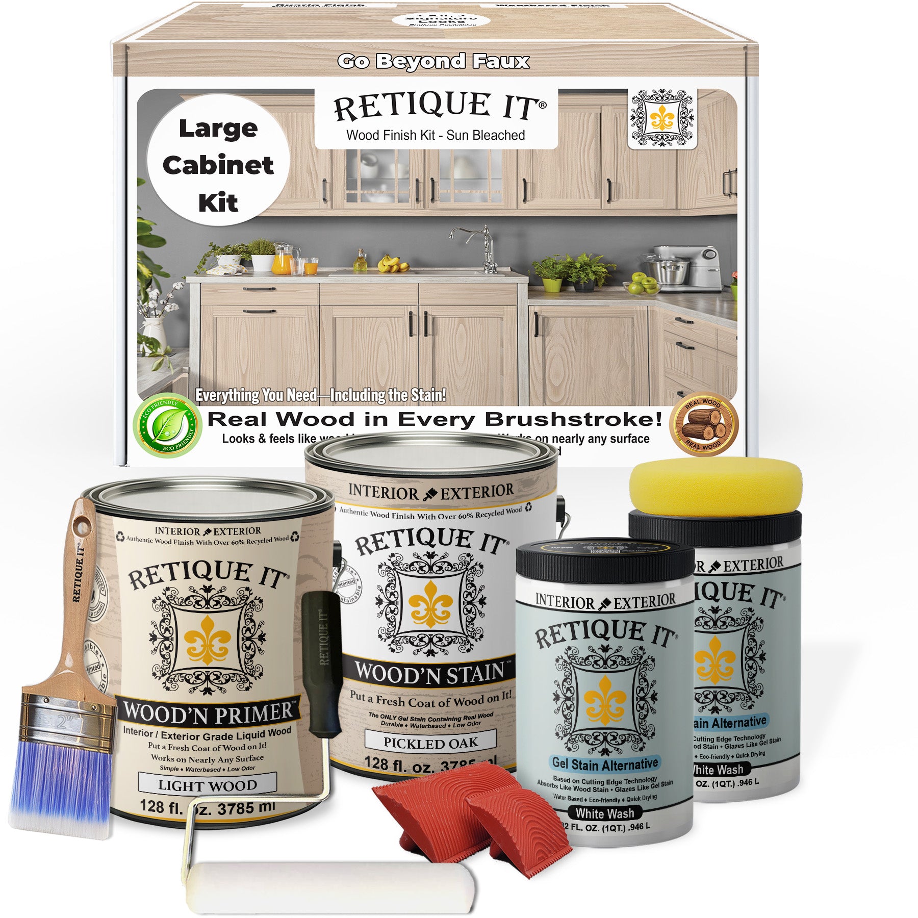 Wood'n Cabinet Kit (48 Door / Grained) - Sun Bleached