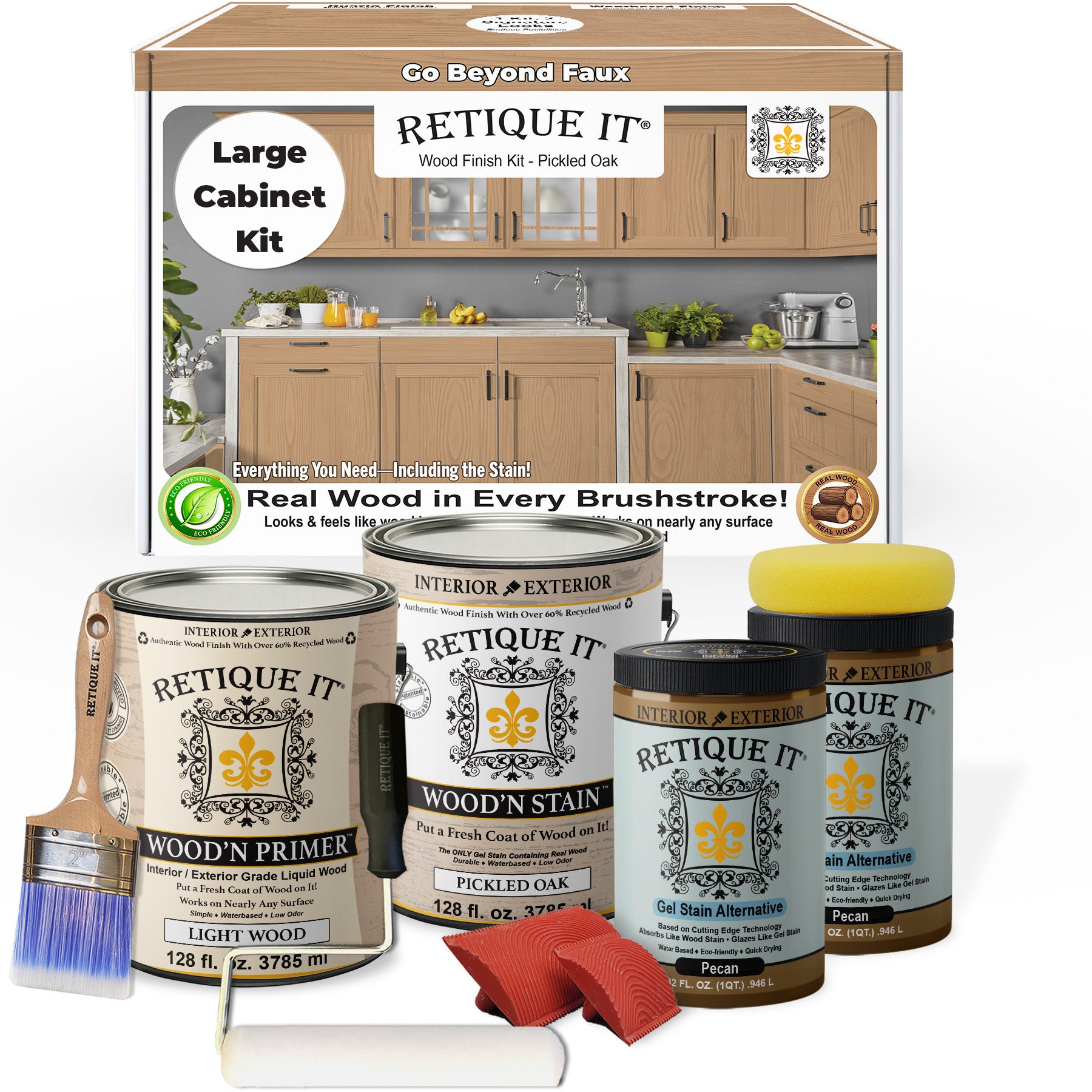 Wood'n Cabinet Kit (48 Door / Grained) - Pickled Oak