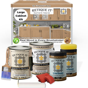 Wood'n Cabinet Kit (48 Door / Grained) - Pickled Oak