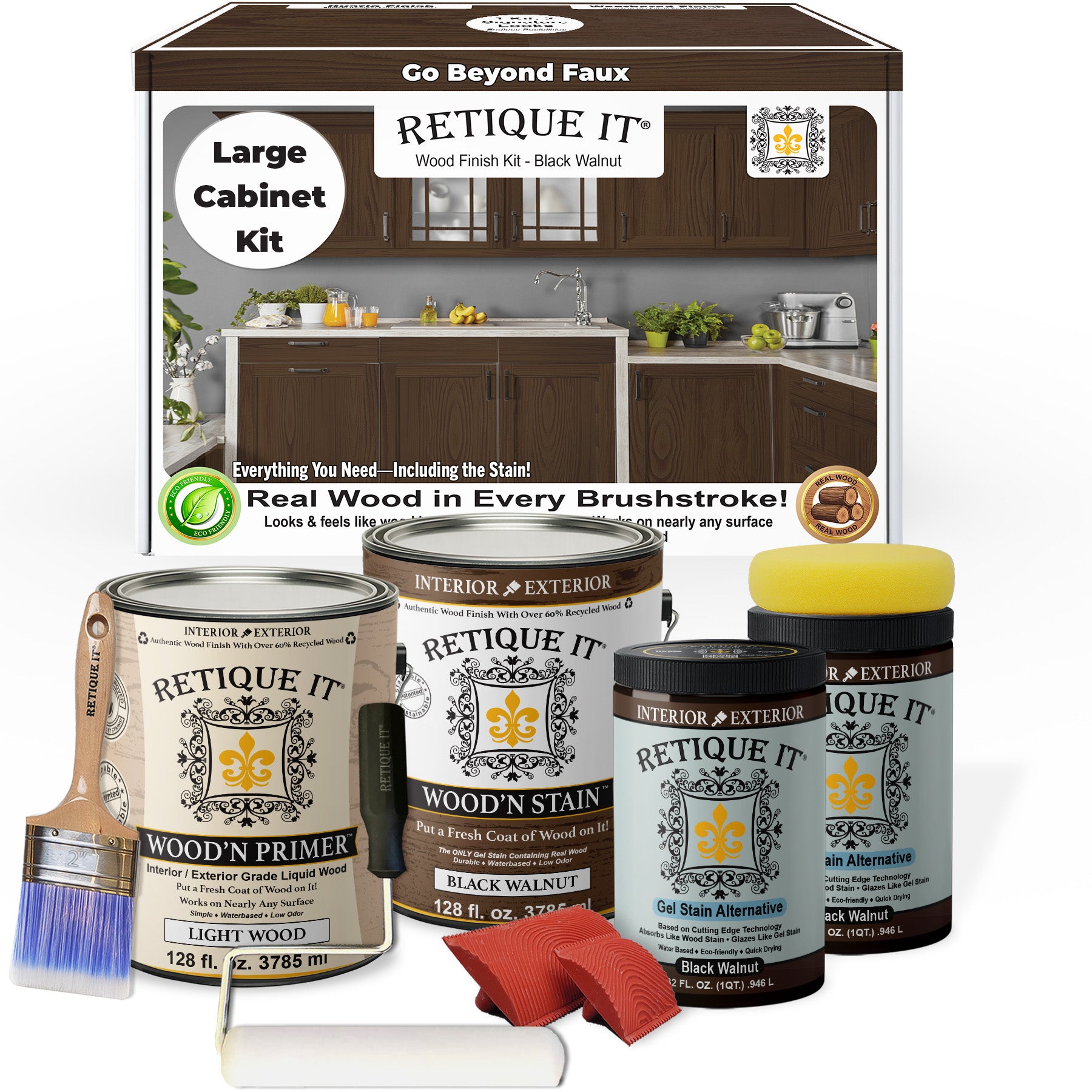 Wood'n Cabinet Kit (48 Door / Grained) - Black Walnut