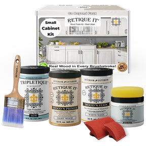 Wood'n Cabinet Kit (12 Door / Grained) - White Wash