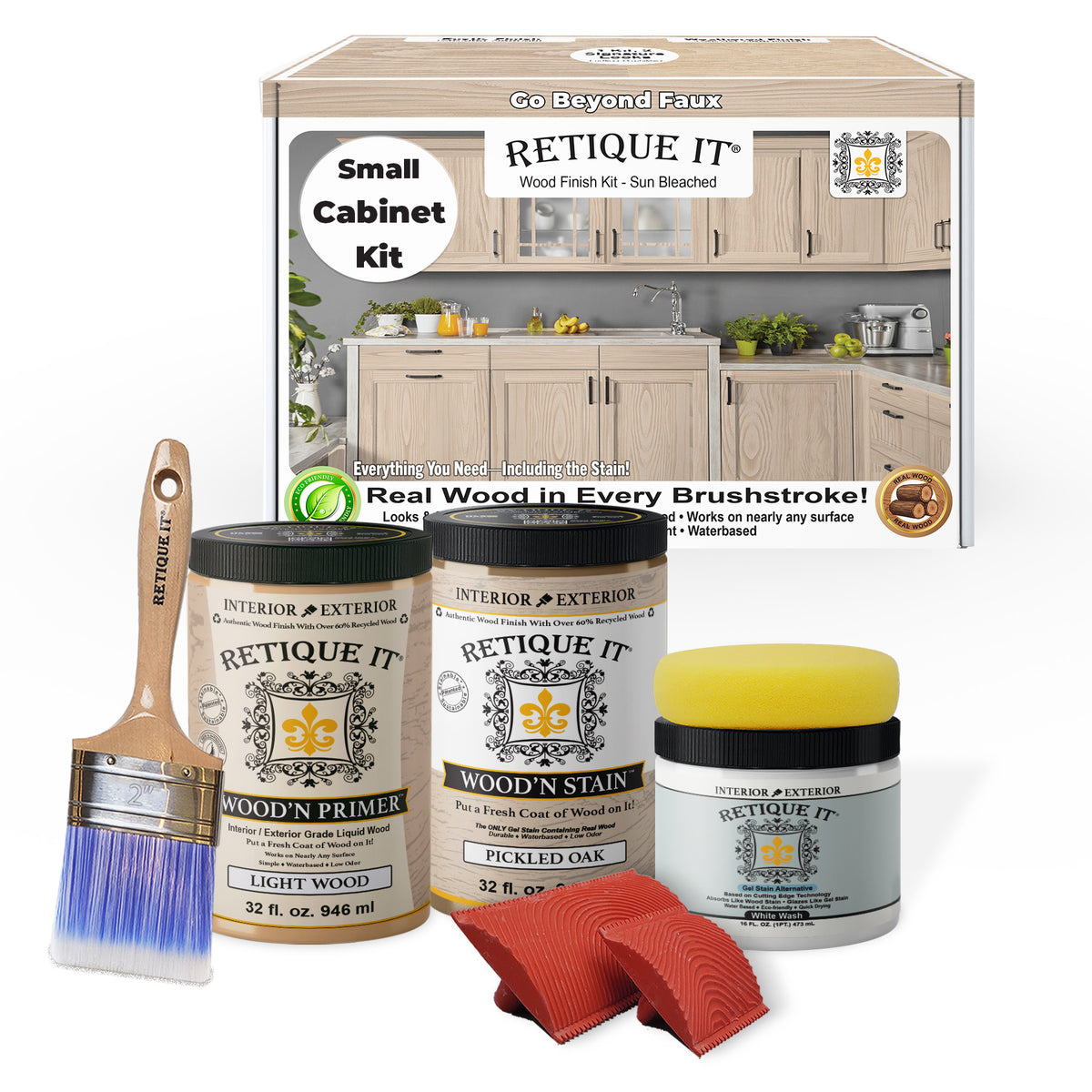 Wood'n Cabinet Kit (12 Door / Grained) - Sun Bleached