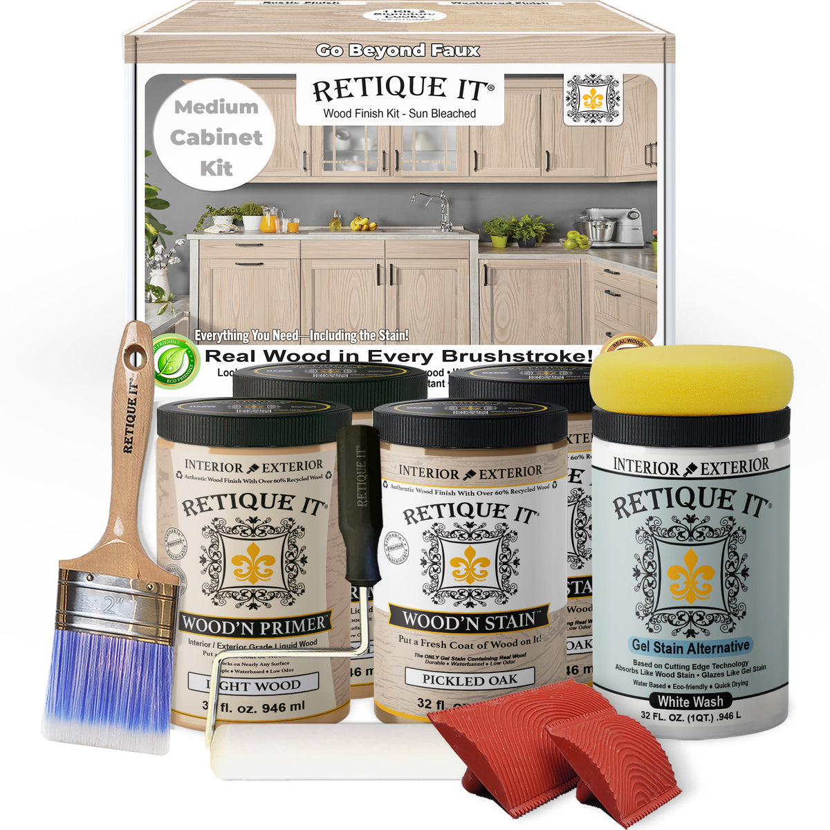 Wood'n Cabinet Kit (24 Door / Grained) - Sun Bleached