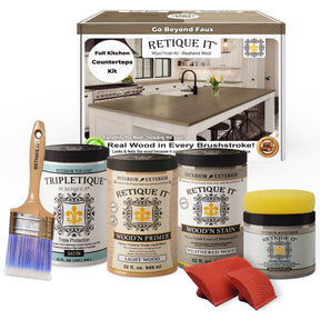 Countertop Kit - Full Kitchen - Weathered Wood