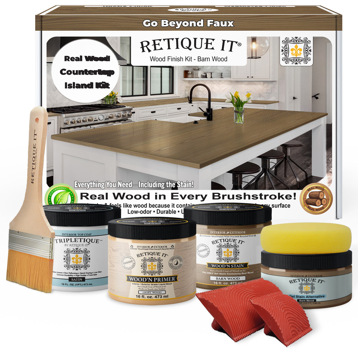Countertop Kit - Kitchen Island - Barn Wood