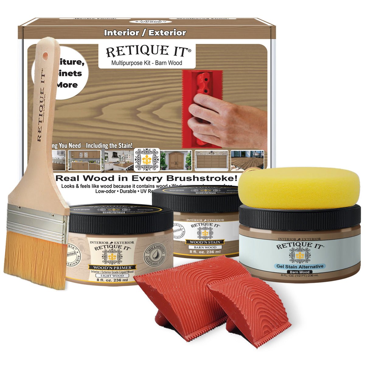 Weathered Finish Kit - Barn Wood