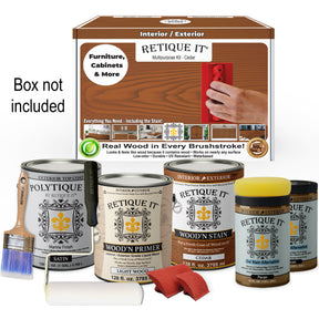 Multi-purpose Wood'n Kit (4x Lg) - Cedar - Exterior Top Coat