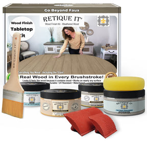 Tabletop Wood'n Finish Kit - Weathered Wood