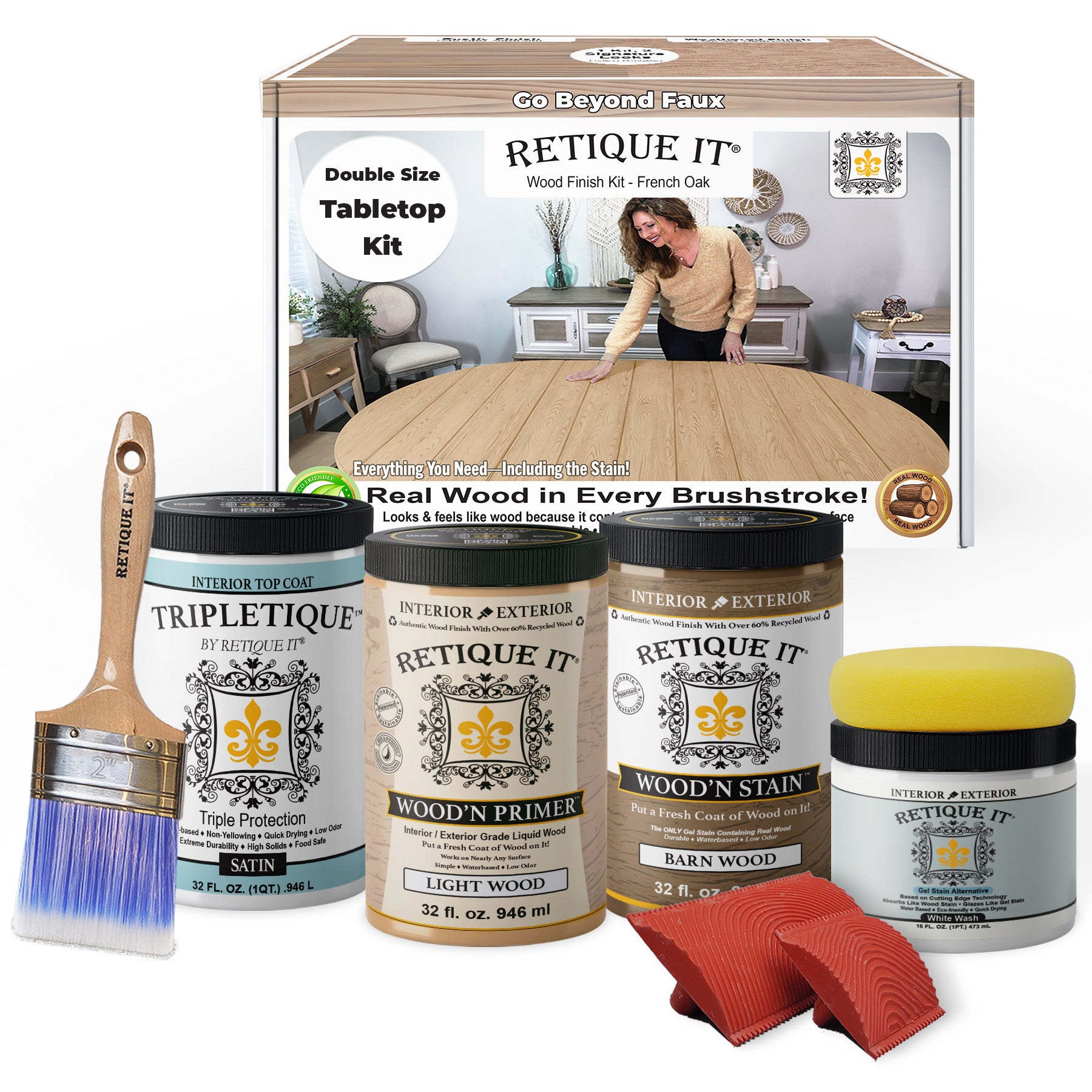 Tabletop Wood'n Finish Kit (4x Large) - French Oak