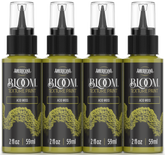 Retique It® Bloom Texture Paint 4-pack in Acid Moss, featuring textured paint bottles with vibrant moss green shades.