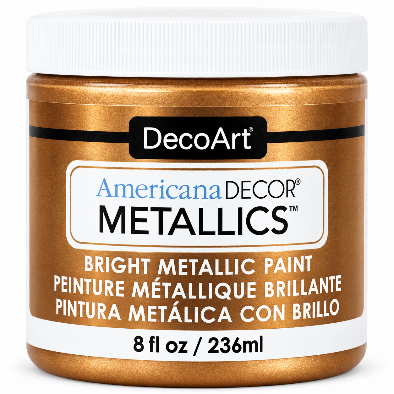 DecoArt Americana Decor Metallics Bronze paint bottle and label