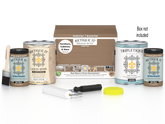 Retique It Wood'n Finish Kit with four large barn wood top coats for smooth interior wood finishing, shown in a box.