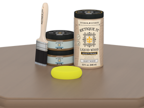Large Barn Wood Multi-purpose Smooth Finish Kit by Wood'n Finish Kits from Retique It® displayed on a table.