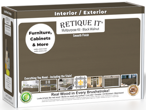 Retique It Black Walnut Multipurpose Kit box for furniture, cabinets, and more.