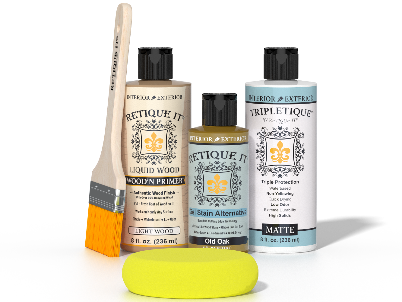Multi-purpose Smooth Finish Kit - Old Oak - Interior Top Coat