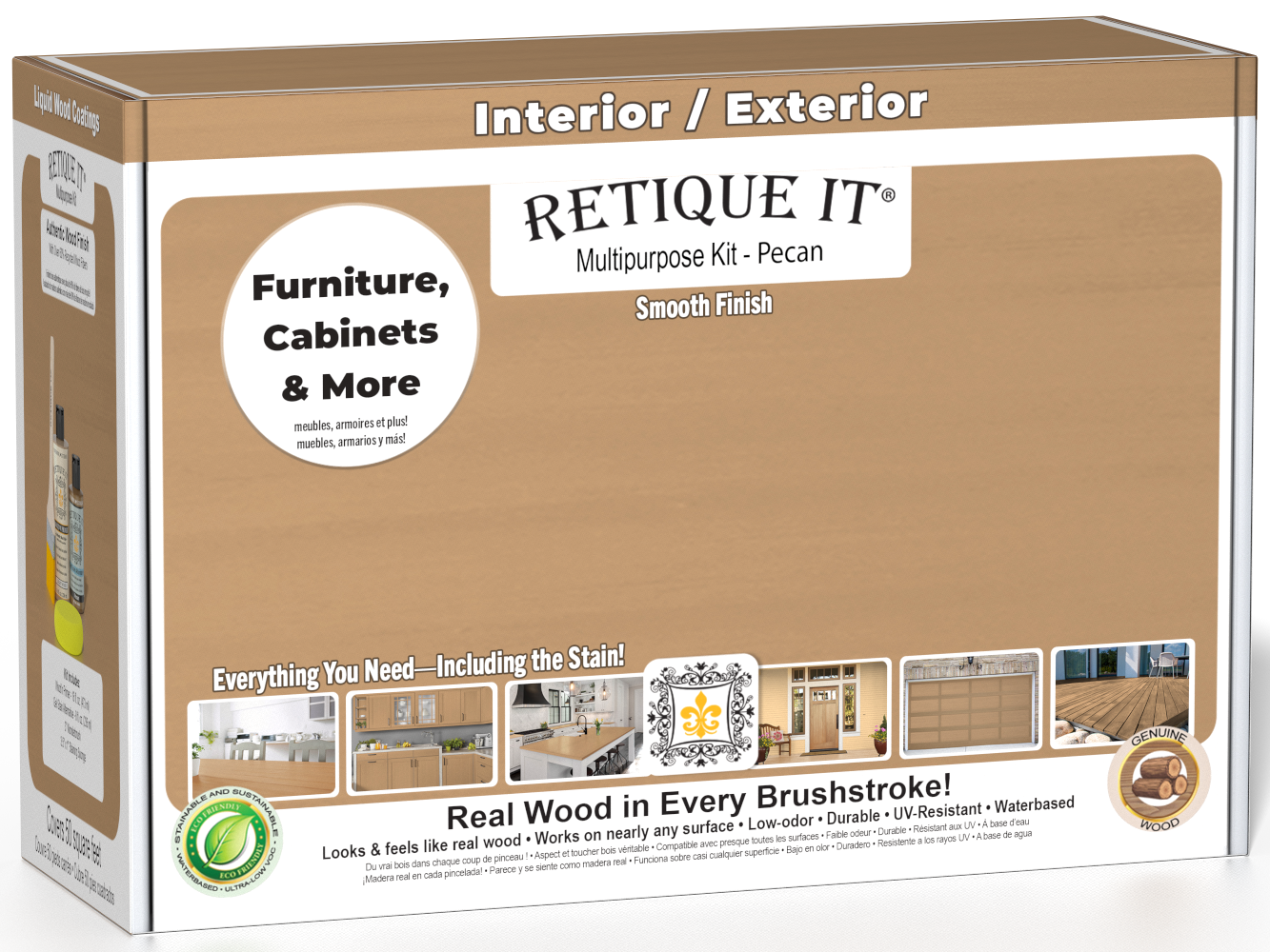 Multi-purpose Smooth Finish Kit - Pecan - Interior Top Coat