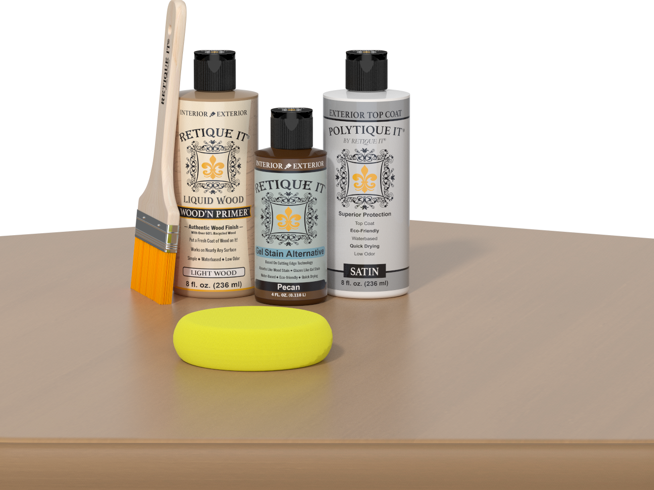Multi-purpose Smooth Finish Kit - Pecan - Exterior Top Coat