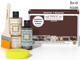 Retique It® Multipurpose Kit - Red Mahogany with primer, gel stain alternative, brush, yellow sponge, and packaging.