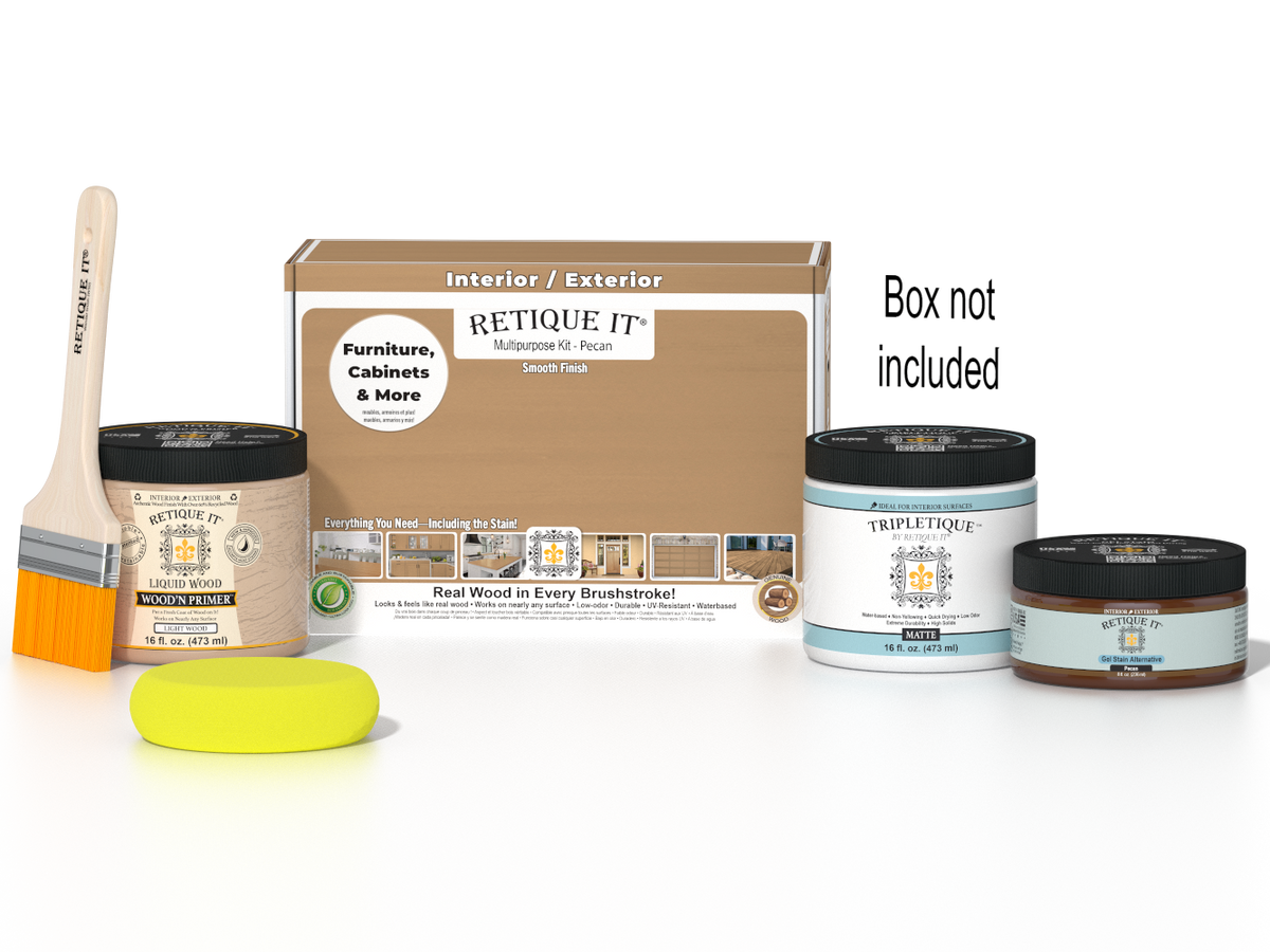 Multi-purpose Smooth Finish Kit (Med) - Pecan - Interior Top Coat