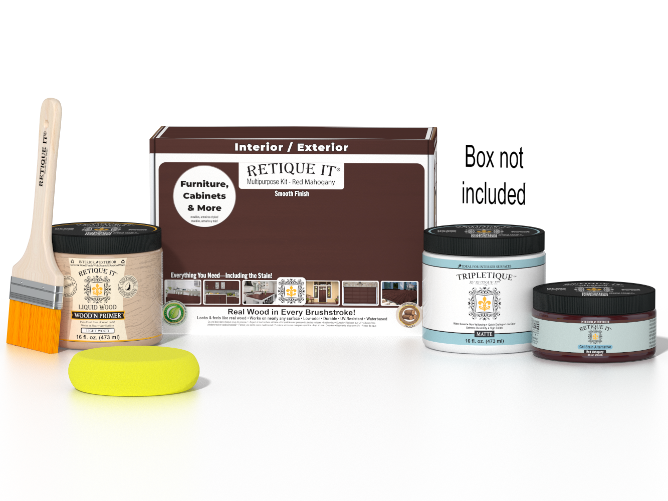Multi-purpose Smooth Finish Kit (Med) - Red Mahogany - Interior Top Coat