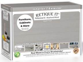 Multi-purpose Smooth Finish Kit (Med) - Weathered Wood - Exterior Top Coat