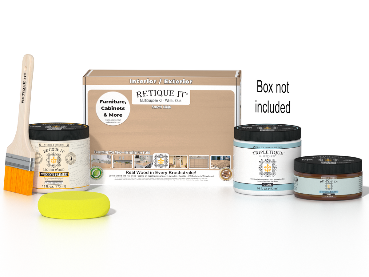Multi-purpose Smooth Finish Kit (Med) - White Oak - Interior Top Coat - Gloss