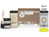 Large Barn Wood Multi-purpose Smooth Finish Kit by Retique It with exterior gloss top coat and wood finish for furniture or decor.