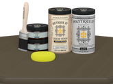 Black Walnut wood stain kit for double doors, featuring a smooth finish by Retique It, ideal for enhancing wood surfaces.