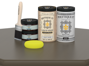 Black Walnut wood stain kit for double doors by Retique It, featuring a smooth satin finish for a polished look.