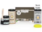 Large Black Walnut Wood'n Finish Kit by Retique It with exterior top coat for multi-purpose wood finishing projects.