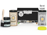 Retique It Multi-purpose Smooth Finish Kit in classic black for wood, exterior top coat, includes large kit and applicator tools.