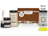Large Cherry wood finish kit by Retique It with exterior top coat, smooth matte finish for multi-purpose woodworking projects.